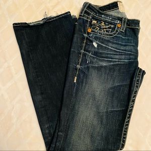 Big Star Liv Style Flare Distressed Jeans Size 30L